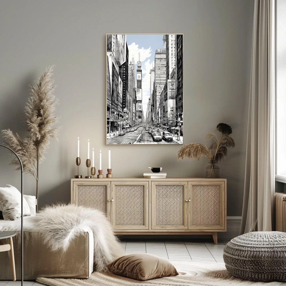 Experience the Excitement in Times Square Travel Poster