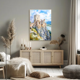 Slovakia Devin Castle Ruins Scenic View Wall Decor Poster