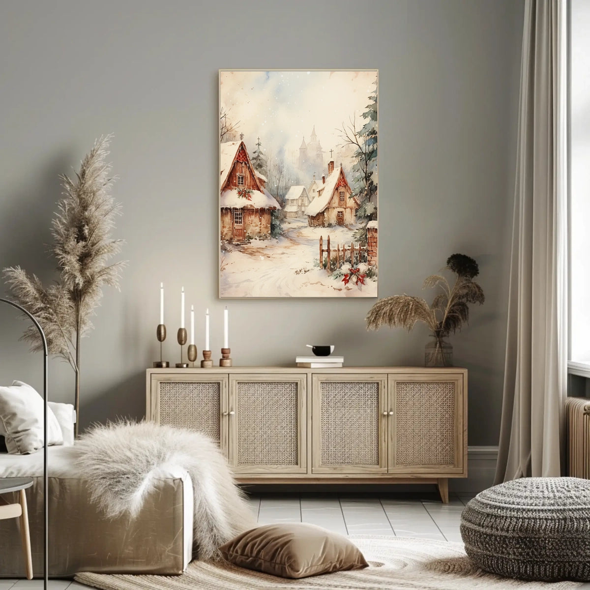 Winter Wonderland Village Poster