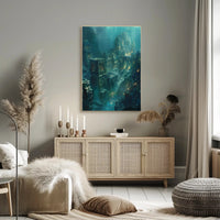 Underwater Ruins of Atlantis Fantasy Mythology Poster PosterGoat