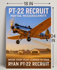 PT-22 Recruit Aviation Training Poster PosterGoat