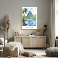 Scenic Beauty Of St. Lucia Poster