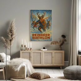 Reindeer Biathlon Fantasy Sports Adventure Poster