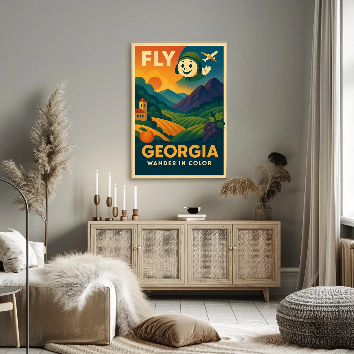 Fly Georgia Wander In Color Poster