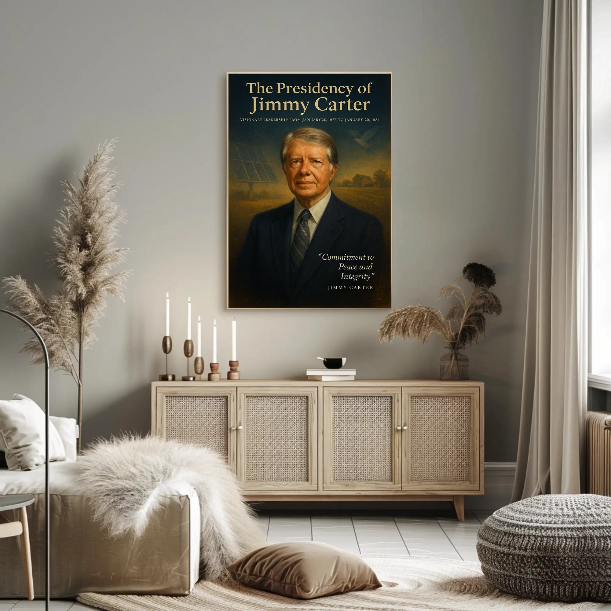 Jimmy Carter Visionary Leadership Poster