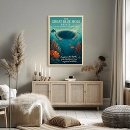 The Great Blue Hole Belize Poster