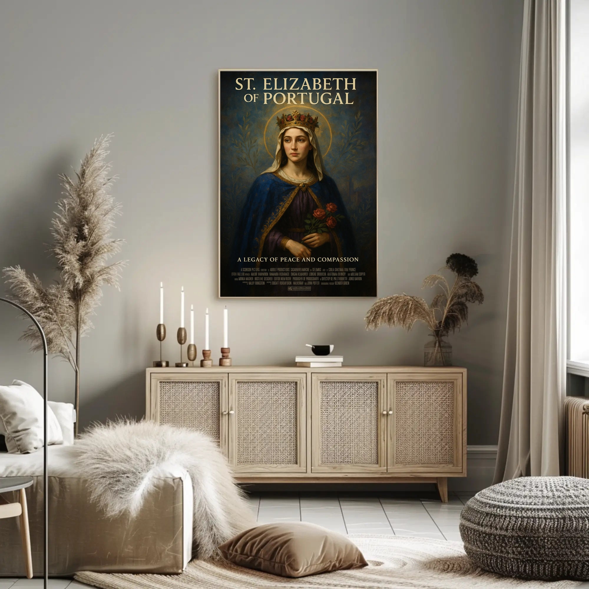 St Elizabeth Of Portugal Religious Poster Print