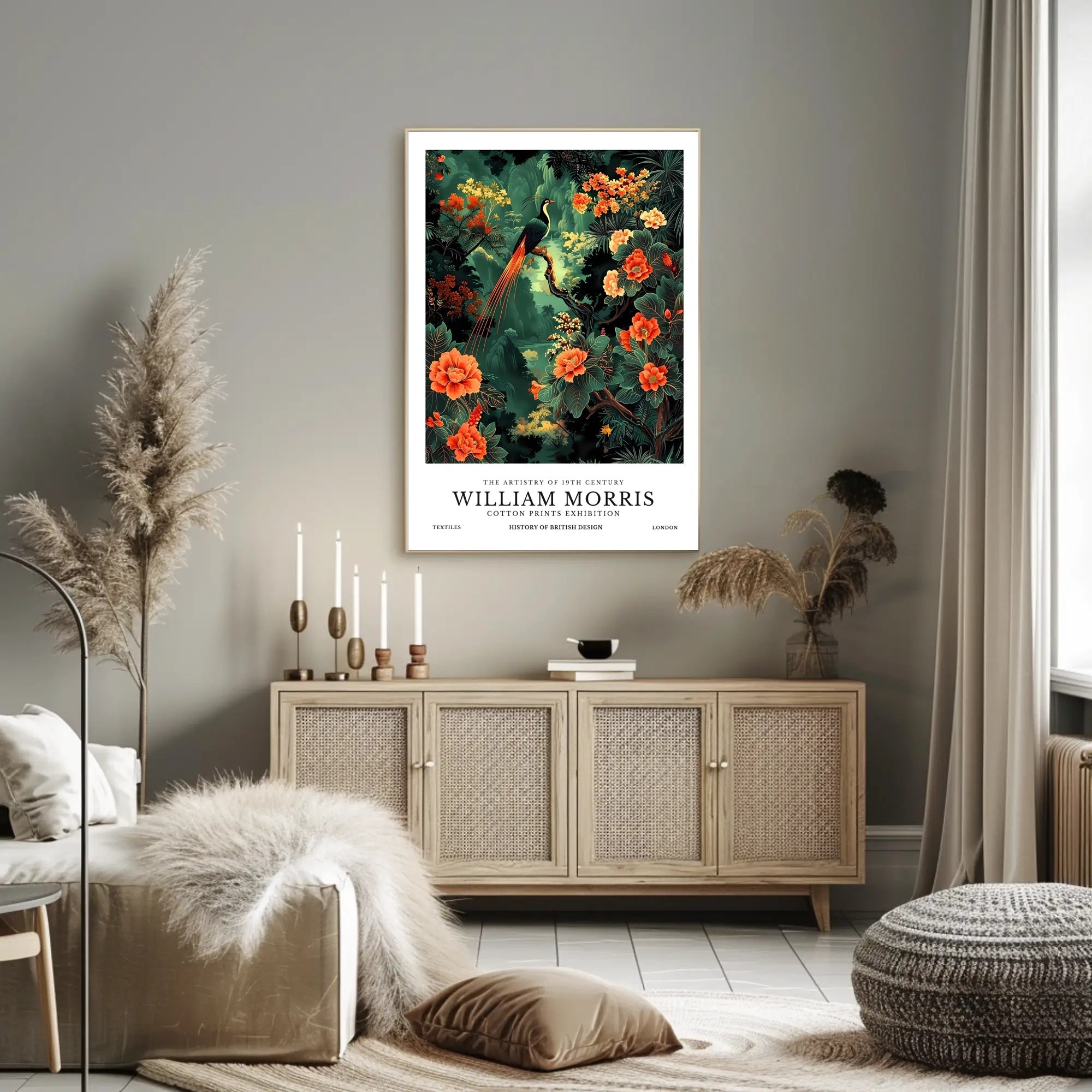 William Morris Arts and Crafts Vintage Artistic Poster