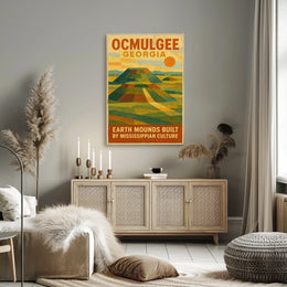 Ocmulgee Earth Mounds Poster