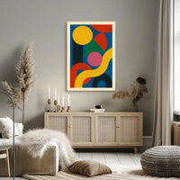 Abstract Geometric Composition Poster