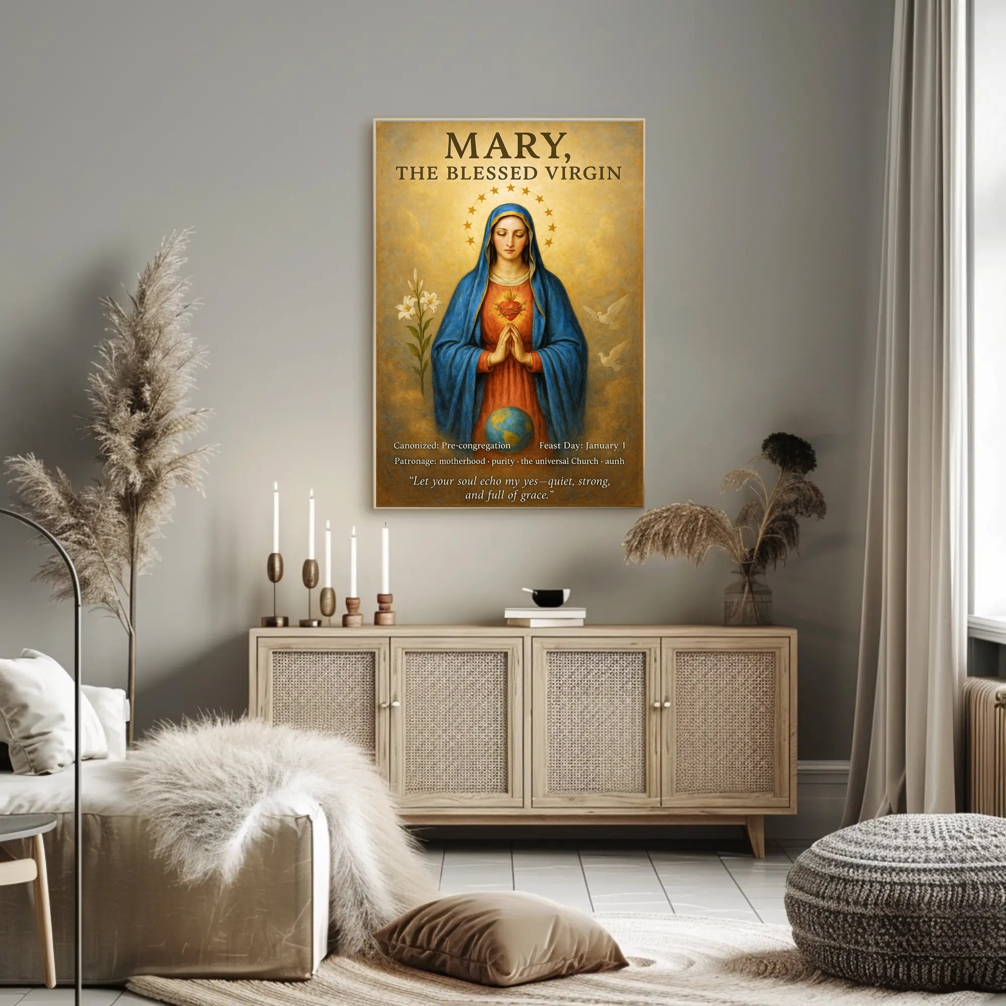 Mary, The Blessed Virgin Poster PosterGoat