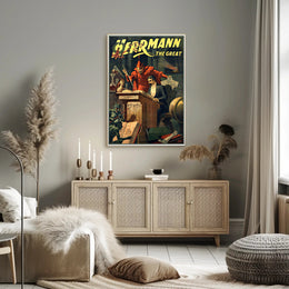 Mystical Magic Show Illusionist Art Poster - Artistic Poster