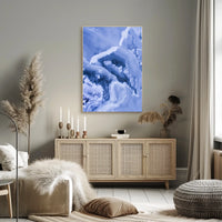 Frozen Veins Abstract Art Poster