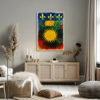 Vibrant Heraldic Emblem Poster