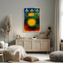 Vibrant Heraldic Emblem Poster