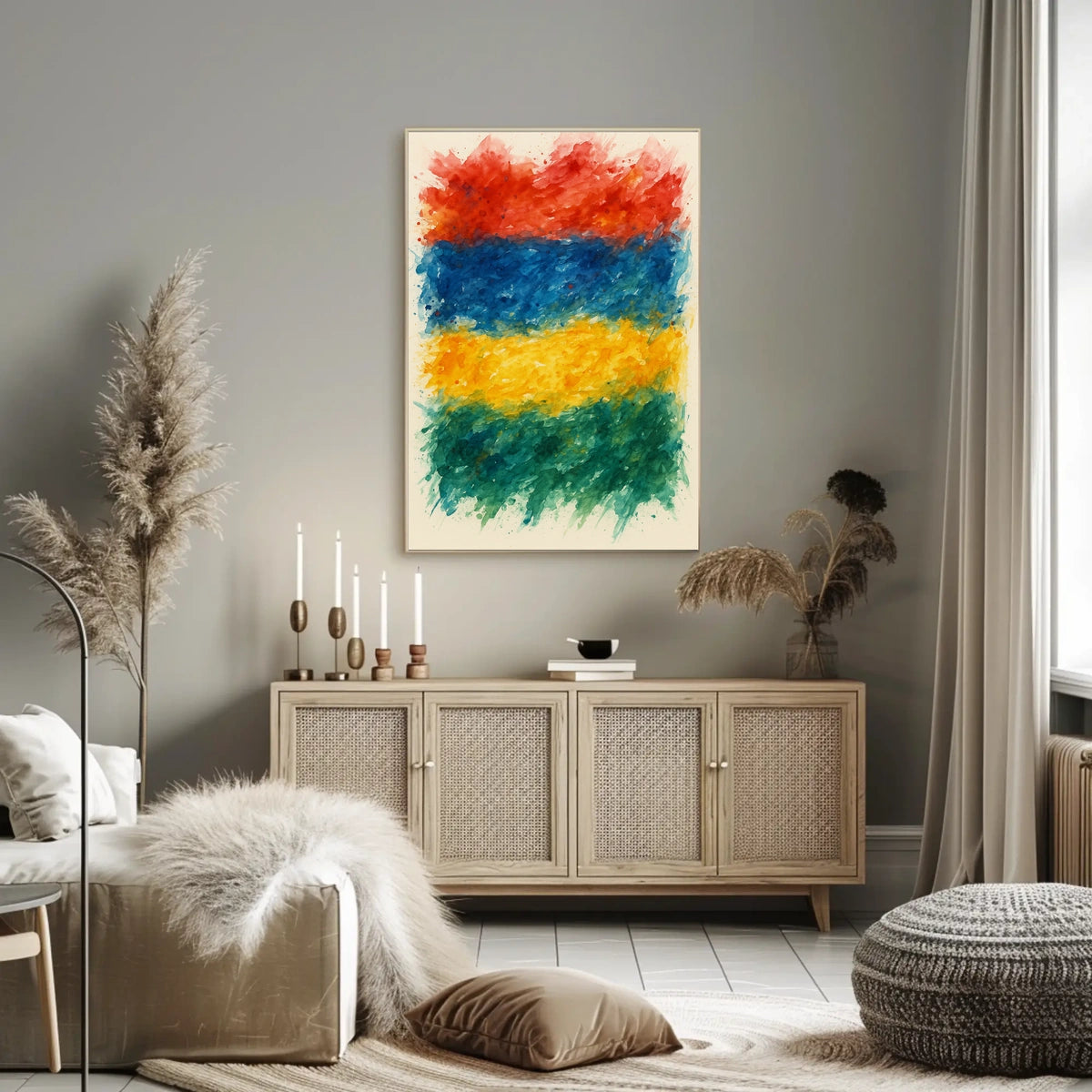 Vibrant Color Spectrum Poster