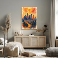 Angelic Skyline Wanderlust Home Gallery Wall Art Decor Dream Keepsake Calming Portrait Poster