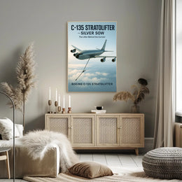 C-135 Stratolifter Silver Sow Poster PosterGoat