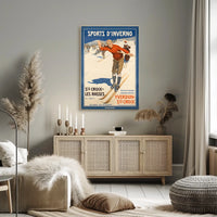 Winter Sports In The Jura Mountains Poster