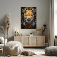 Majestic Wolf Portrait Poster PosterGoat