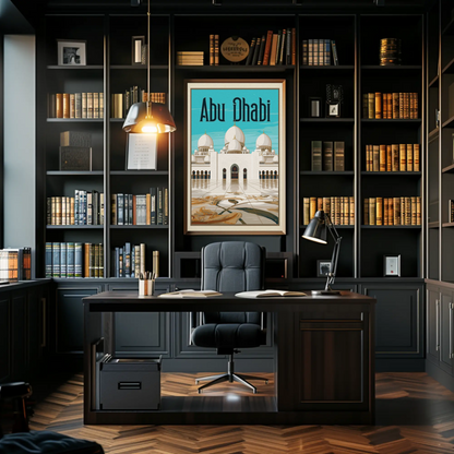 Abu Dhabi Vintage Poster