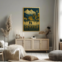Denver Rocky Mountain Noël Poster
