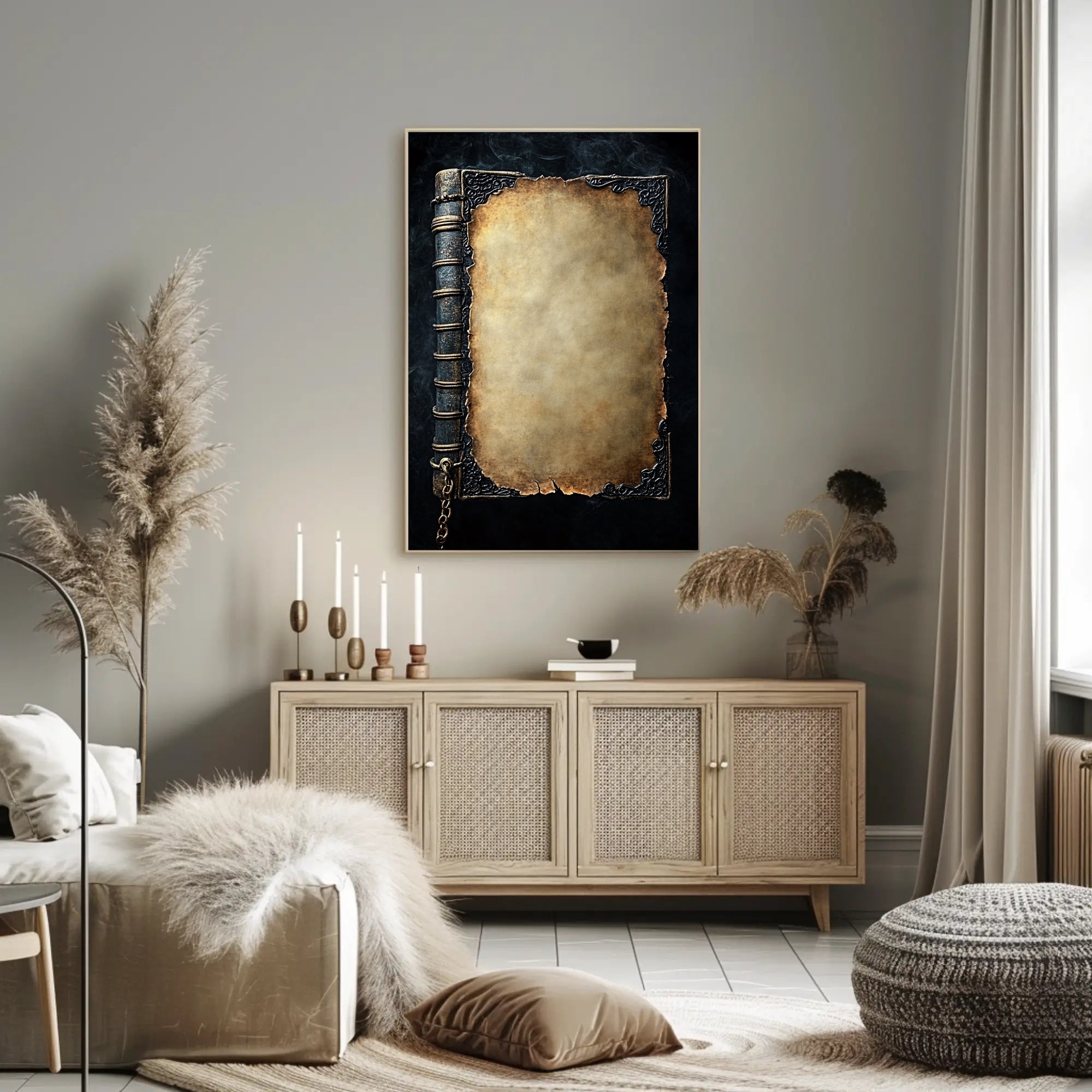 Antique Book Cover Design Poster