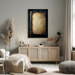 Antique Book Cover Design Poster