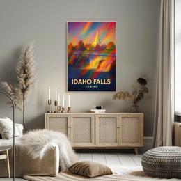 Idaho Falls Vibrant Landscape Impressionism Poster
