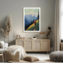 Olympic National Park Scenic Poster Wall Art Print