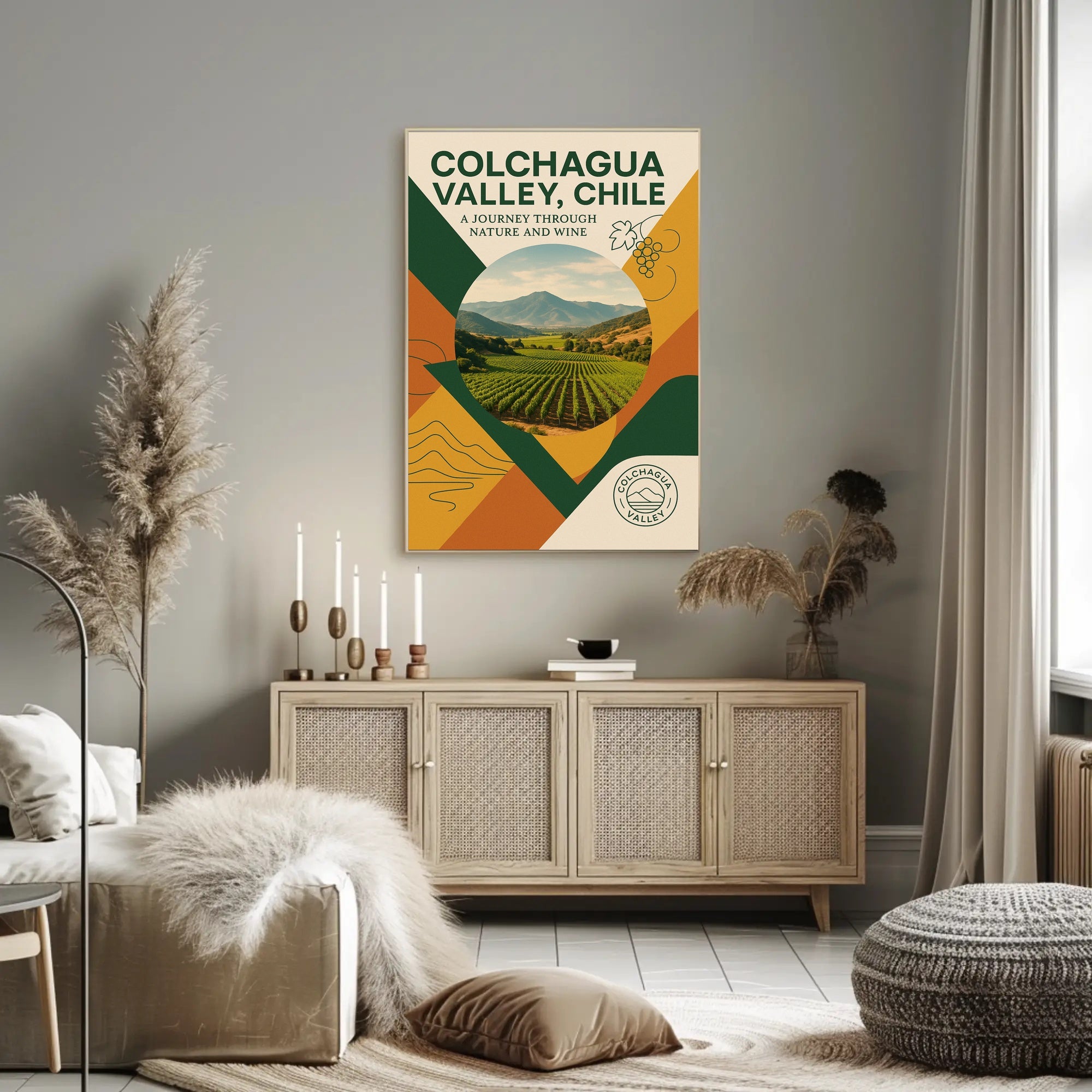 Colchagua Valley, Chile  A Journey Through Nature and Wine Poster PosterGoat