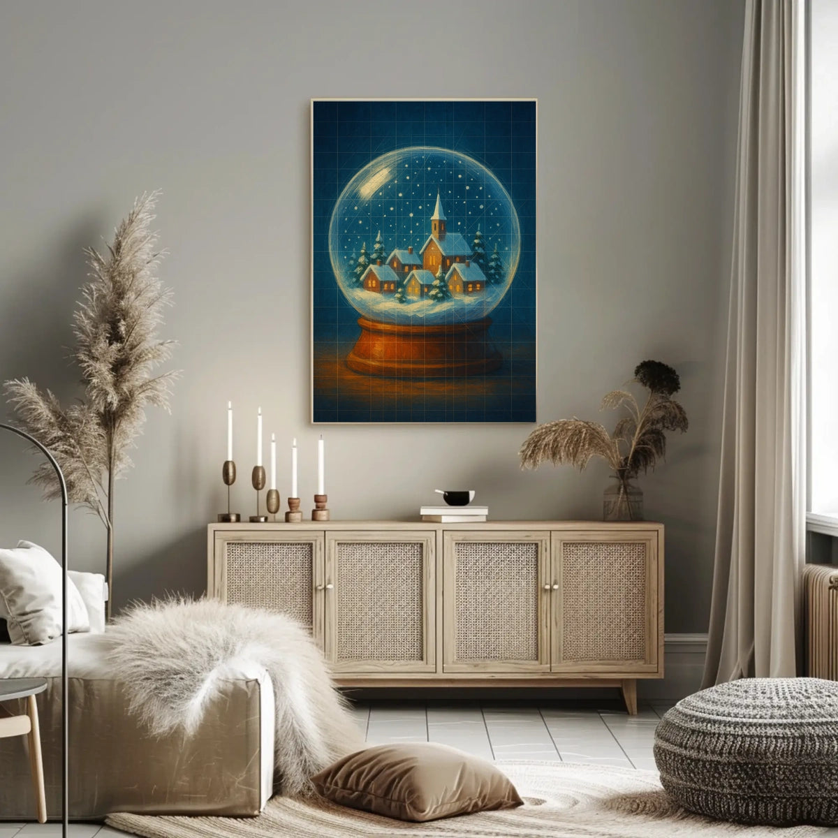 Winter Wonderland In A Snow Globe Poster