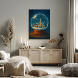 Winter Wonderland In A Snow Globe Poster