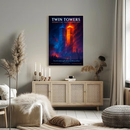 Twin Towers Remembrance Tribute Historical or Presidential Poster PosterGoat