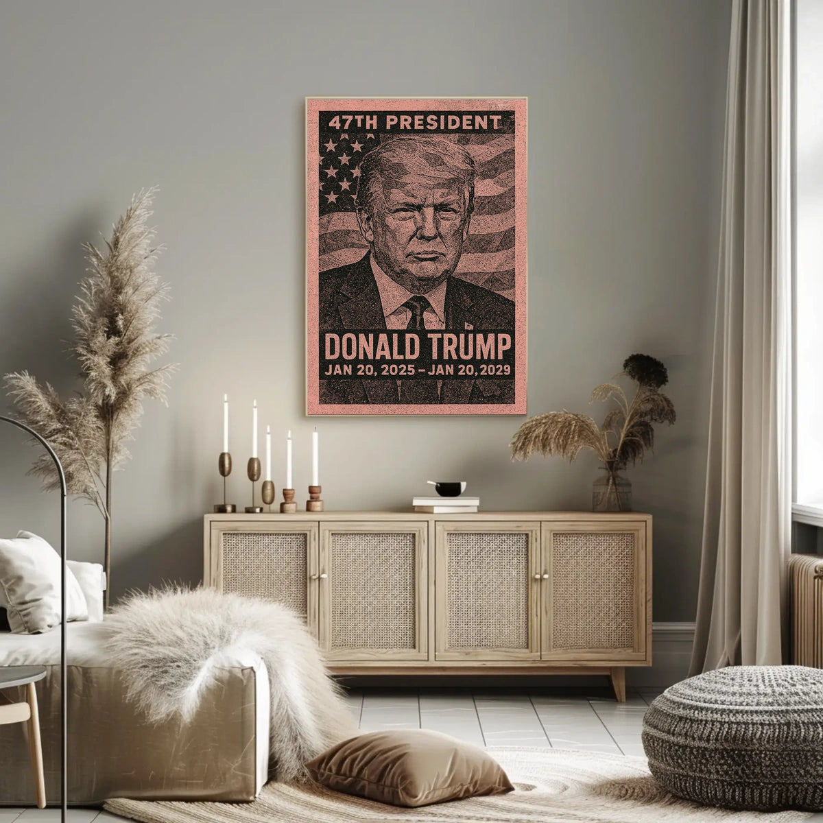 Trump Legacy Triumphant Vision Retro 80s Poster
