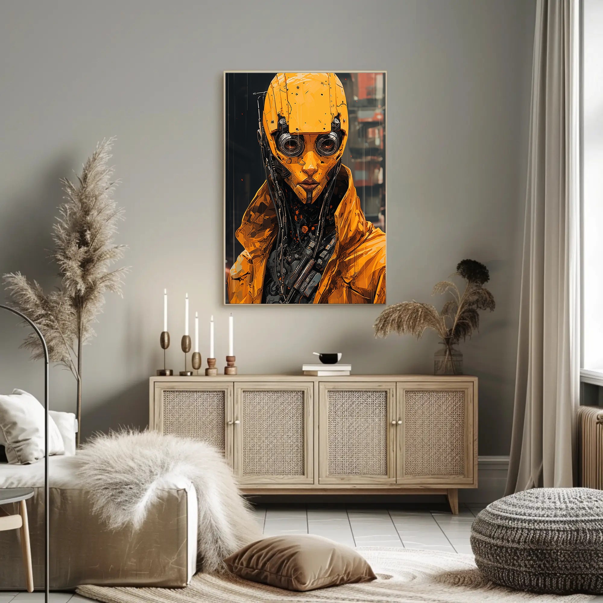 Futuristic Sentinel Poster PosterGoat