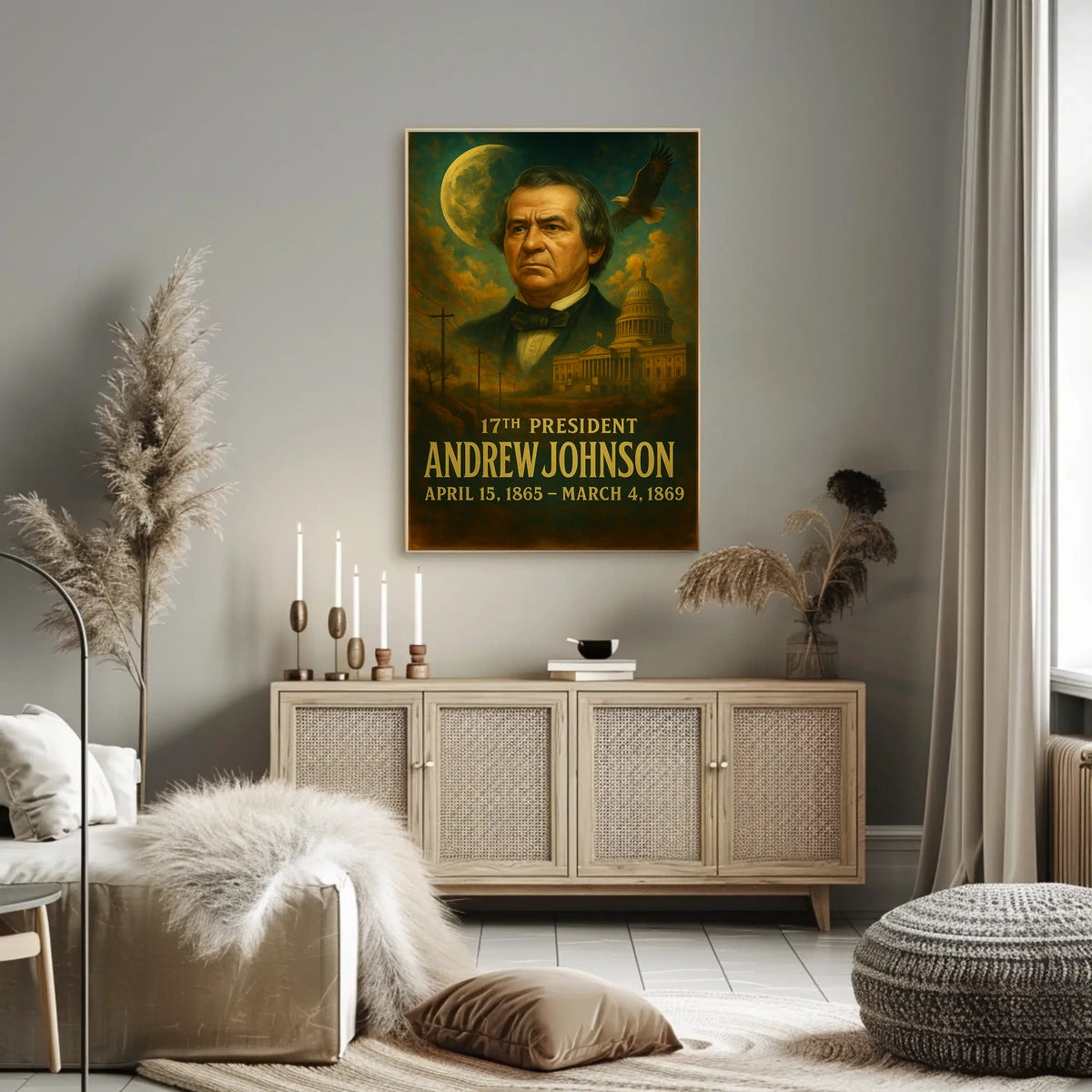 Andrew Johnson 17Th President Poster