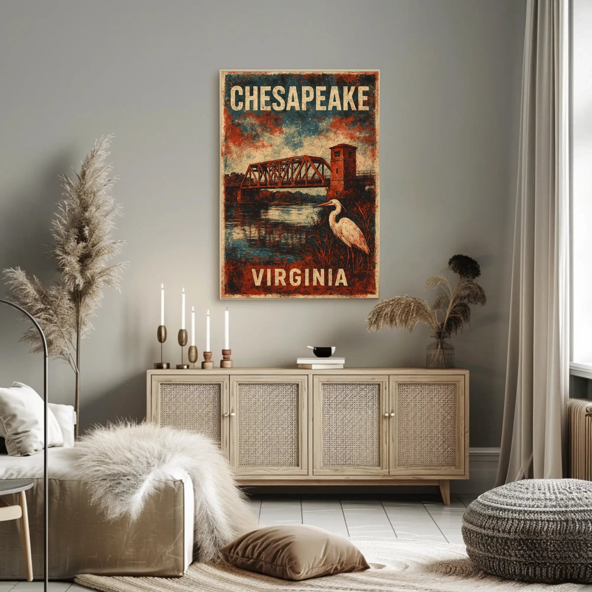 Chesapeake Tranquility Vintage Travel Collectors Poster
