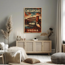 Chesapeake Tranquility Vintage Travel Collectors Poster