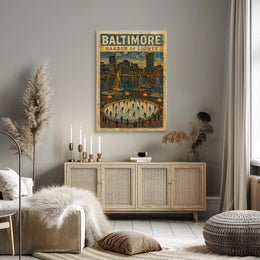 Baltimore Harbor Of Lights Poster