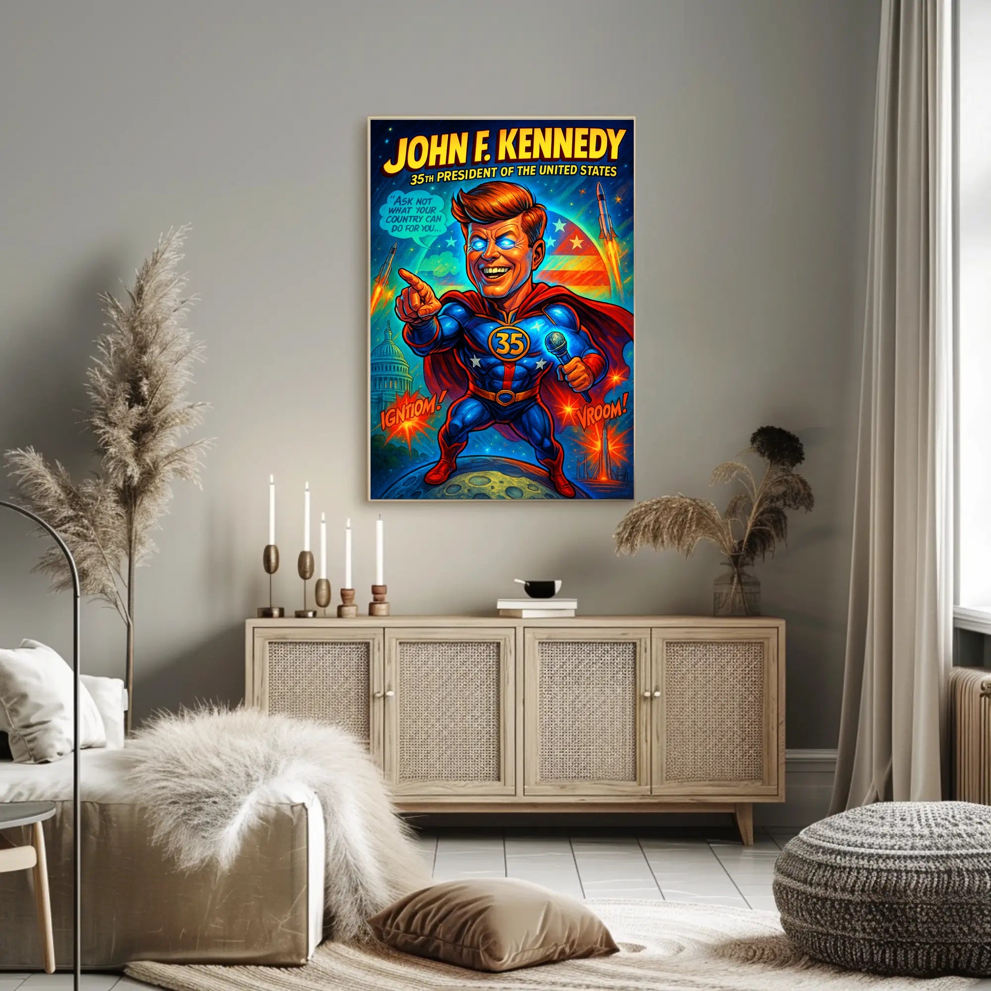 John F. Kennedy 35th President Poster PosterGoat