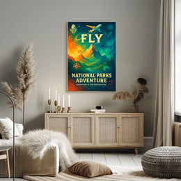 National Parks Travel Poster Adventure Print
