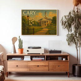 Cary Community Travel Poster Art Print