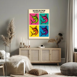 Marlin Pop – Warhol Tribute Poster PosterGoat