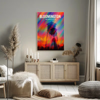 Bloomington Minnesota Scenic Digital Painting Urban Life Art Decor Lovers Wanderlust Spirit Poster