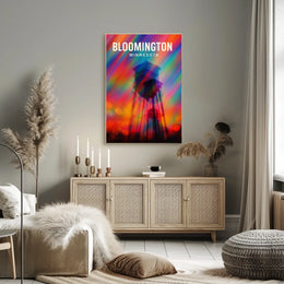 Bloomington Minnesota Scenic Digital Painting Urban Life Art Decor Lovers Wanderlust Spirit Poster