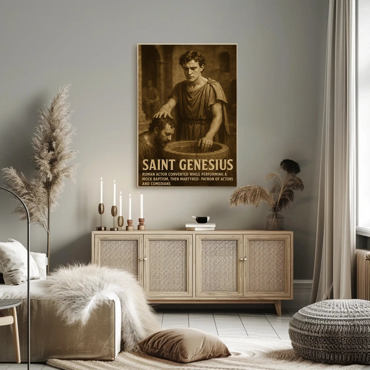 Saint Genesius Patron Of Actors And Poster