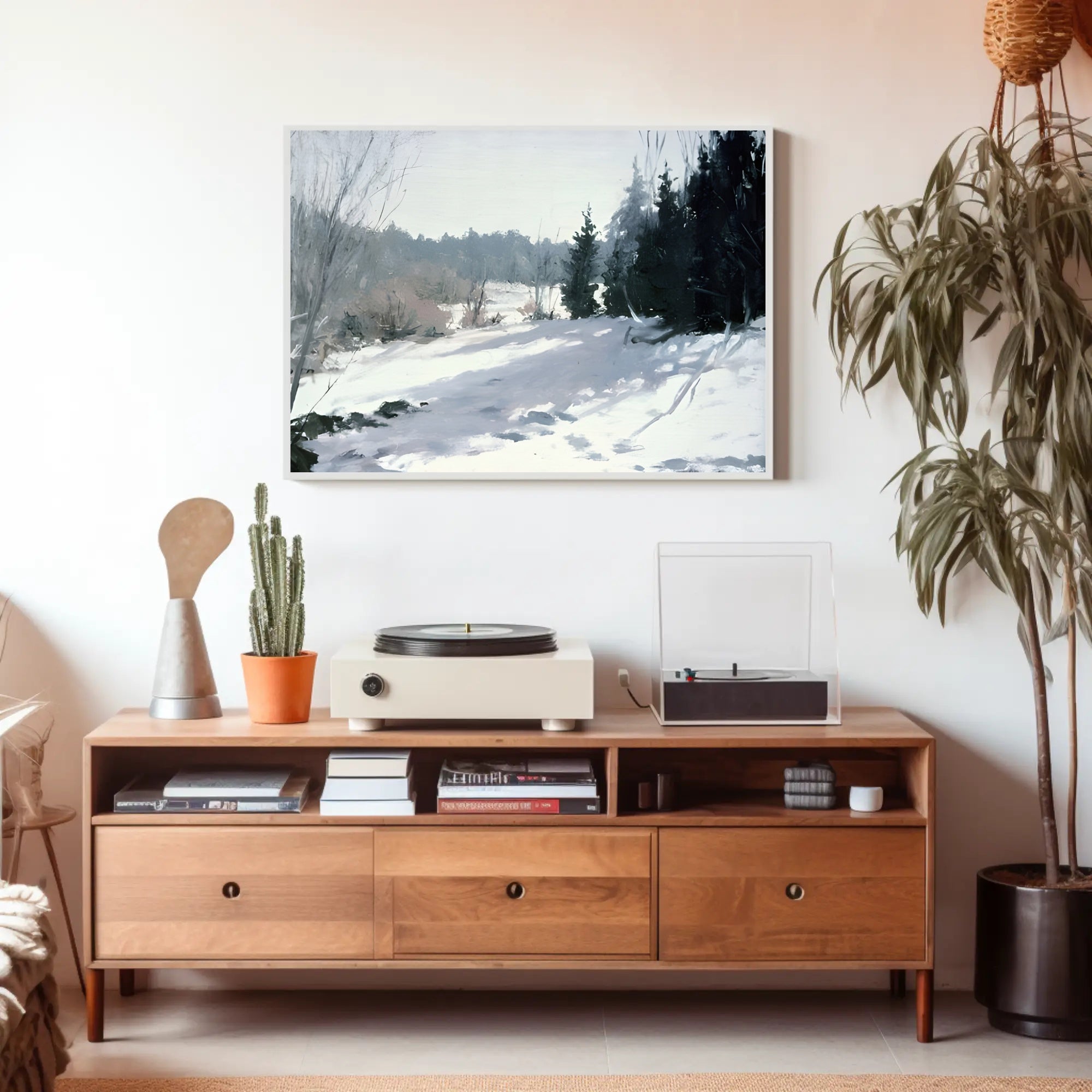 Winter Woodland Scene Poster