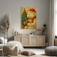 Cozy Holiday Bear Poster
