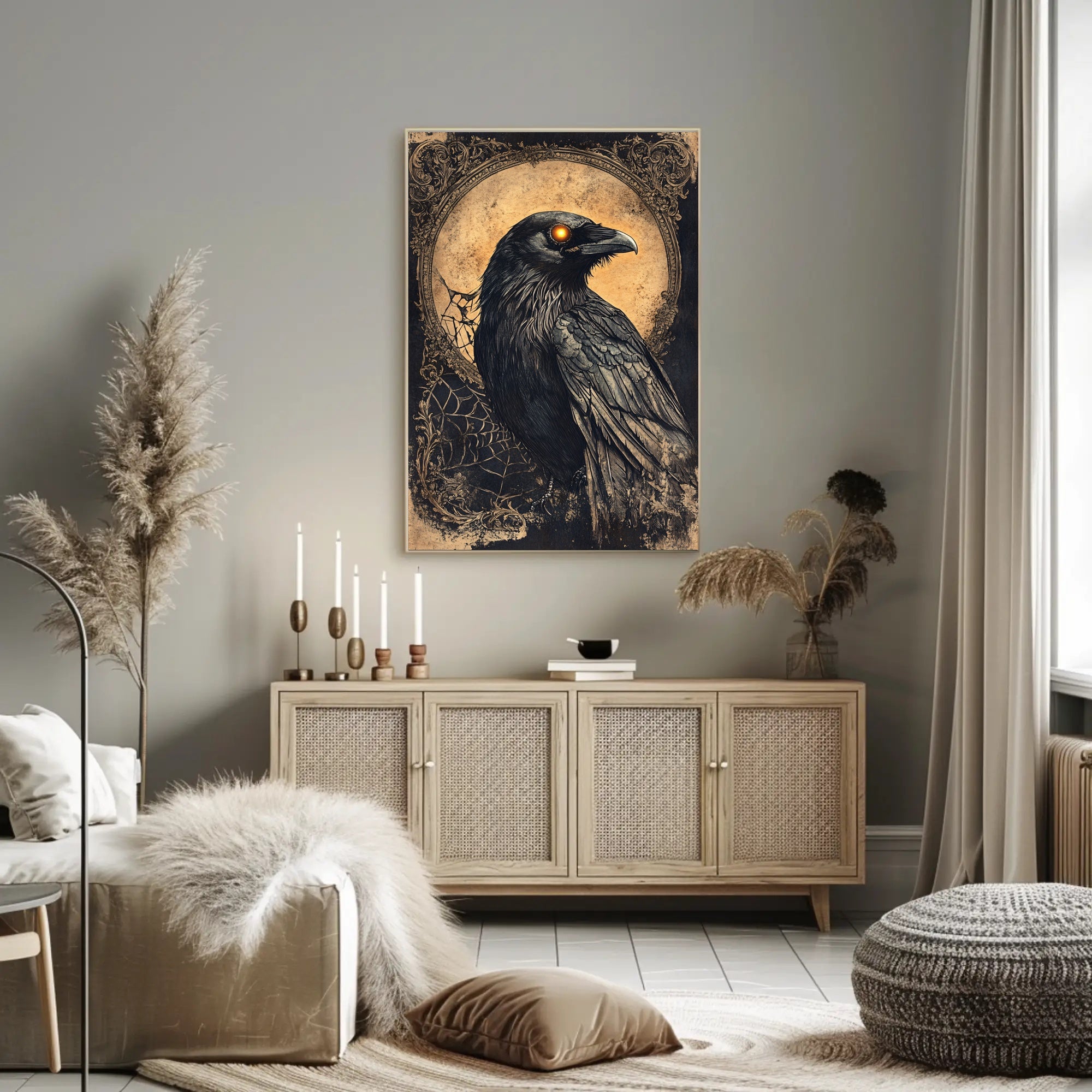 The Enigmatic Raven Poster